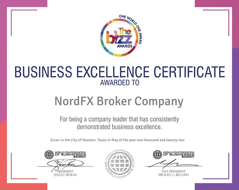 Liên đoàn các Doanh nghiệp Thế giới lần thứ hai trao tặng Giải thưởng Doanh nghiệp Xuất sắc cho NordFX1